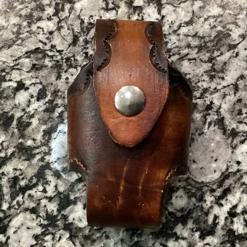 🟤 Leather Sheath for a Multi Tool - Cell Phone - Knife - Small Firearm - More